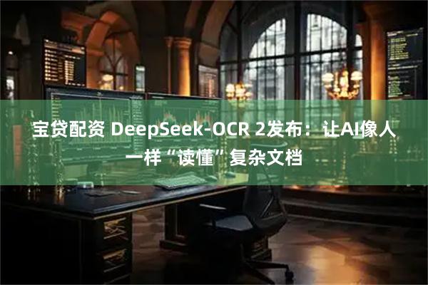 宝贷配资 DeepSeek-OCR 2发布：让AI像人一样“读懂”复杂文档