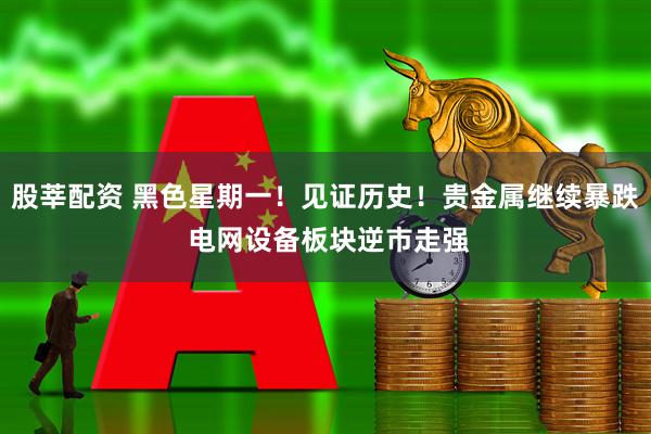 股莘配资 黑色星期一!见证历史!贵金属继续暴跌 电网设备板块逆市走强