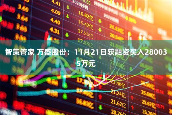智策管家 万盛股份：11月21日获融资买入280035万元